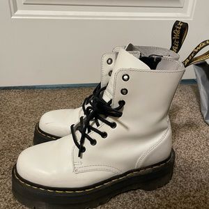 White Platform Doc Martens